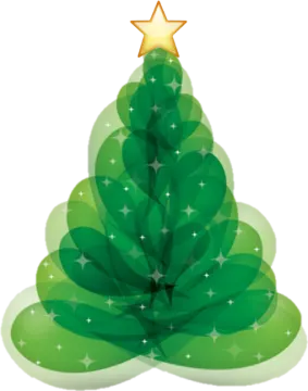 a christmas tree with a star on top