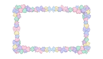 an image of a frame made out of candys