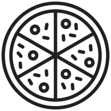 a slice of pizza on a white background