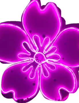 a purple flower with black spots on it