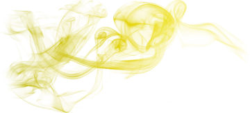 yellow smoke on a white background