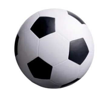 a soccer ball on a white background