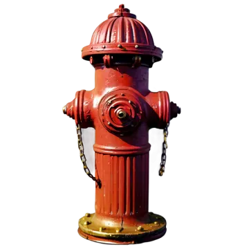 a red fire hydrant on a white background