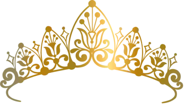 a gold crown on a white background