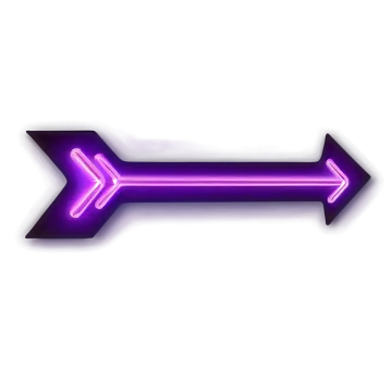 a purple arrow on a white background