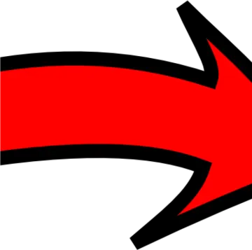 a red arrow with black arrows