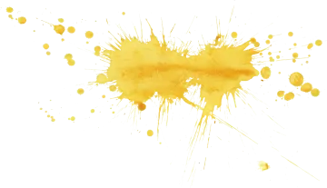 yellow paint sps on white background