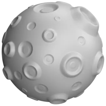 an image of a sphere with many circles on it