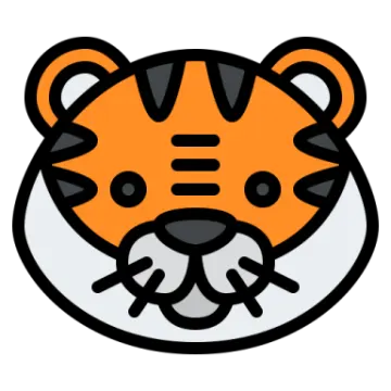 the head of a tiger