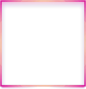 a pink and orange frame with a white background