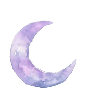 a watercolor painting of the moon