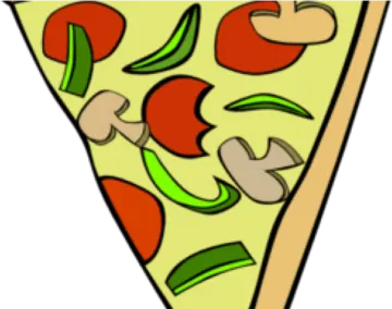 a slice of pizza with toppings on it