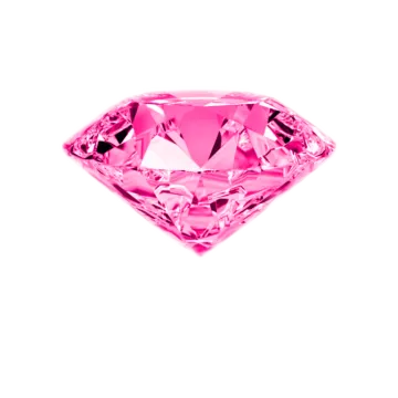 a pink diamond on a white background