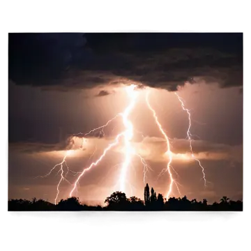 the sky is dark