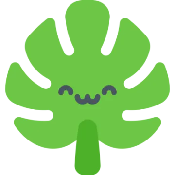 a green leaf with a smiley face