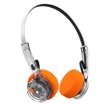 a pair of headphones on a white background