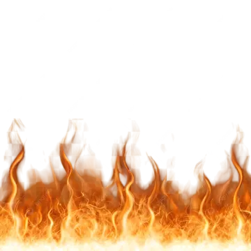fire flames on a white background