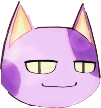 a drawing of a cat's face