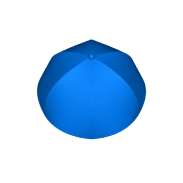a blue umbrella on a white background
