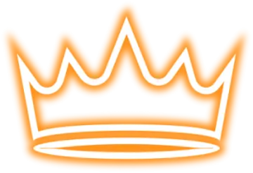 a yellow crown on a white background
