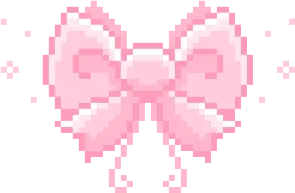 a pink bow on a white background