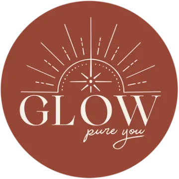 the logo for glow pure you