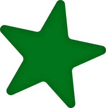 a green star