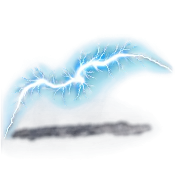 a lightning bolt in the sky