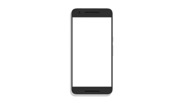 a black smartphone with a blank screen
