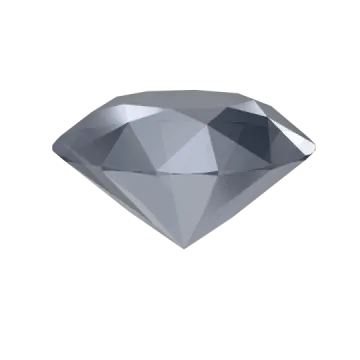 a diamond on a white background