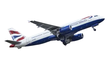 a british airways plane flying in the sky
