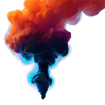 red and blue smoke