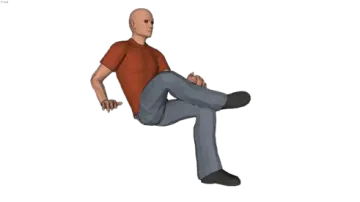 a man sitting on the ground with his legs crossed