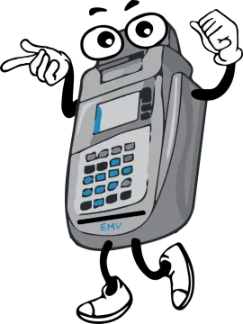 an atm machine with a thumbs up