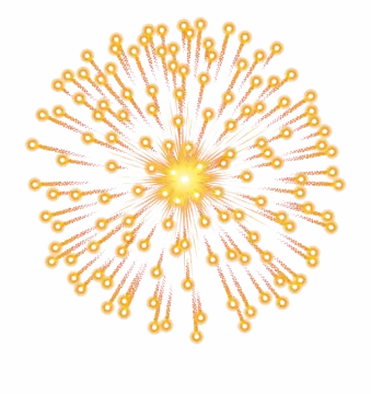 a circular pattern made up of small yellow circles