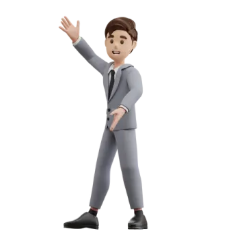 a 3d figure of a man in a suit and tie