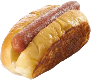 a piece of bread with a hot dog on it