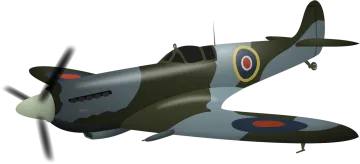 a small plane flying in the sky