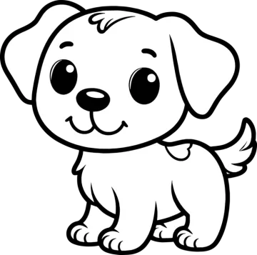 cute puppy coloring pages