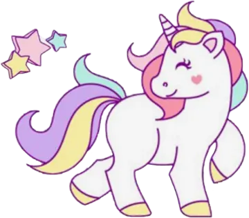 a drawing of a unicorn with stars in the background