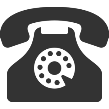 a black and white phone icon