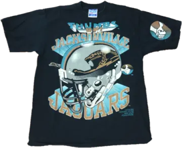 a black t - shirt with a football helmet on it