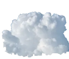 a cloud in the sky on a white background
