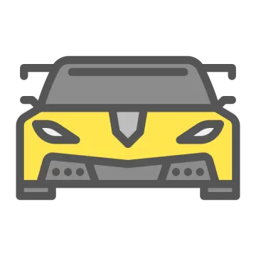 a yellow sports car