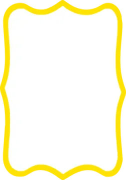 a yellow frame on a white background