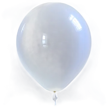 the balloon is white