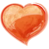a heart shaped object on a white background