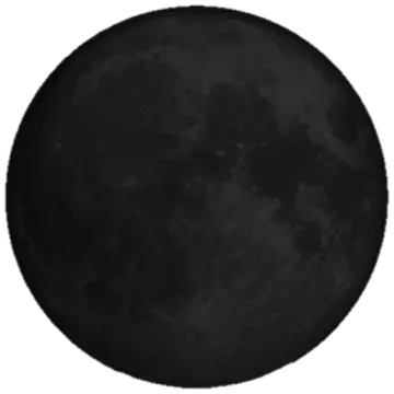 a black moon on a white background