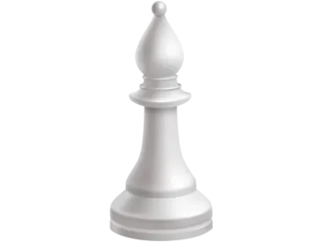 a white chess piece