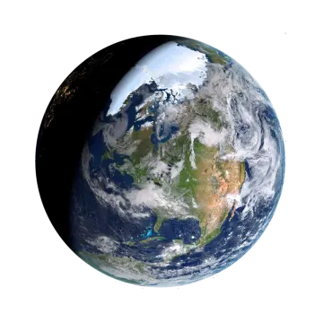an image of the earth from space